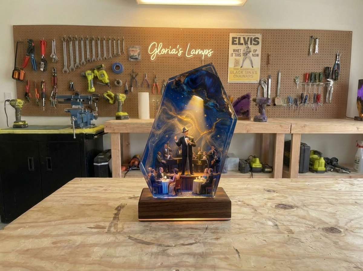 GloriasLamps - Music Legend Resin Lamps